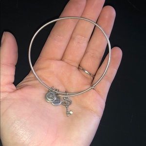 Silver Alex and Ani “Key” bracelet